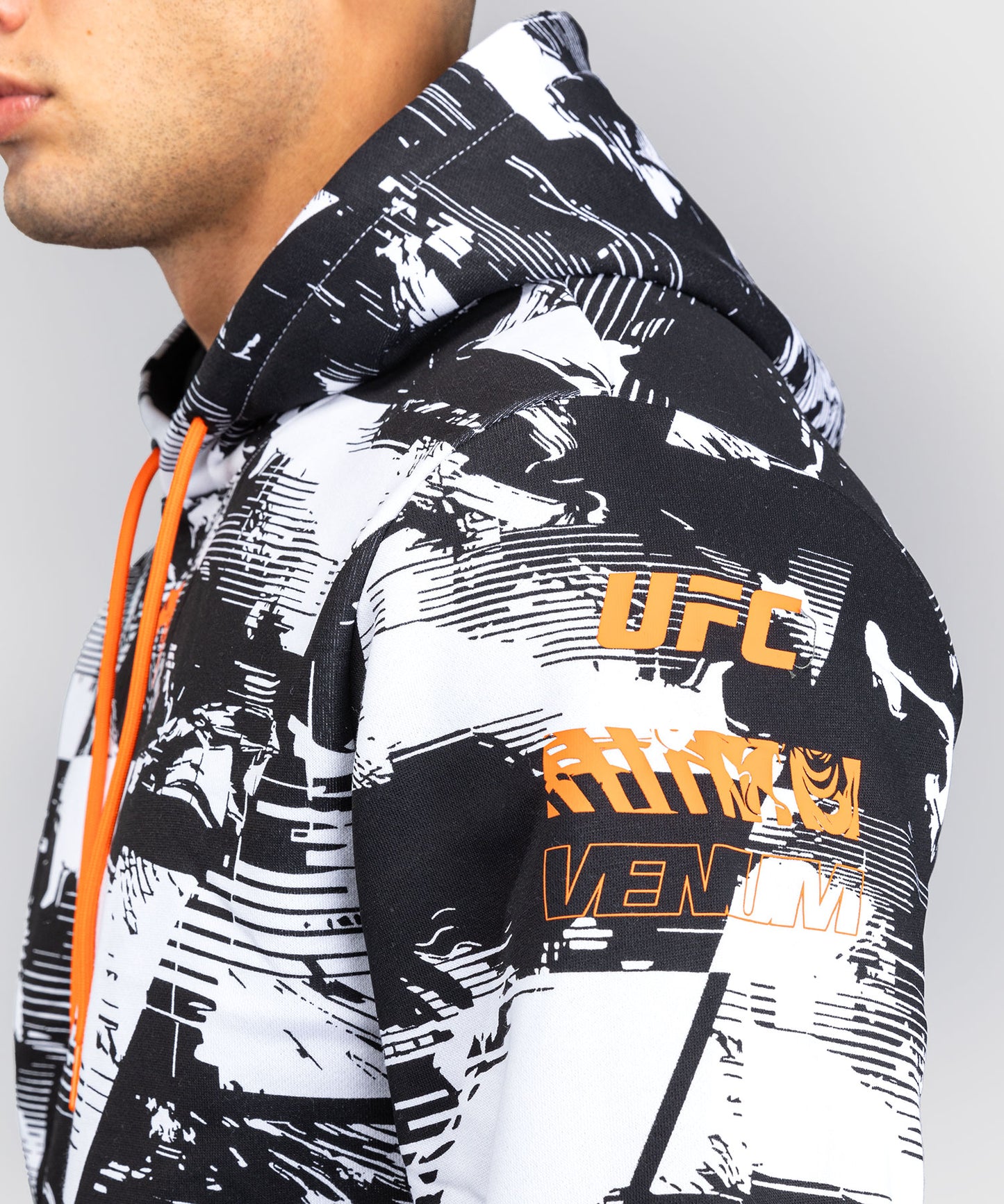 Sweat à capuche Homme UFC Zenith by Venum Authentic Fight Week - Blanc