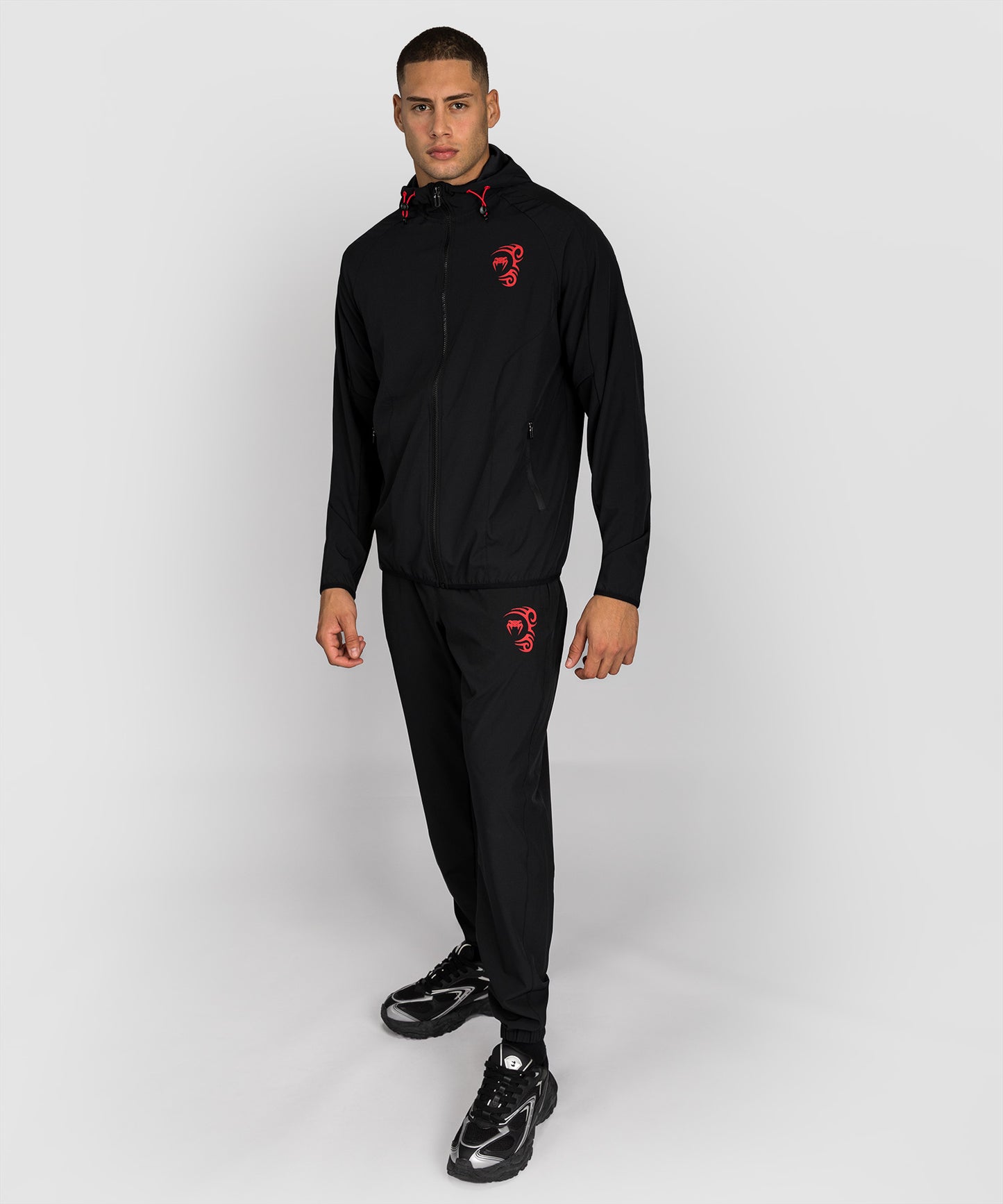 Venum x Mike Tyson Tiger Track Jacket - Deep Deep Black/Intense Red