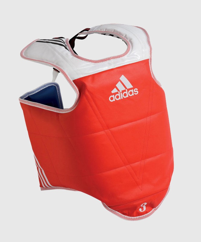 Adidas Protector de Pecho de Entrenamiento y Competición Reversible WT Approved - Rojo/Azul