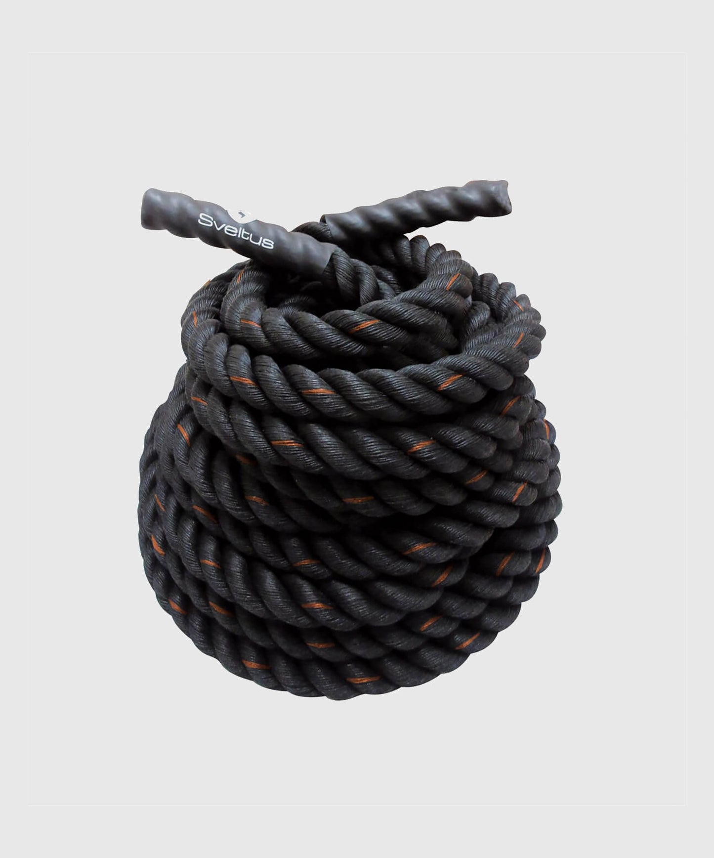 Sveltus Battle Rope – 15 m – Schwarz/Orange