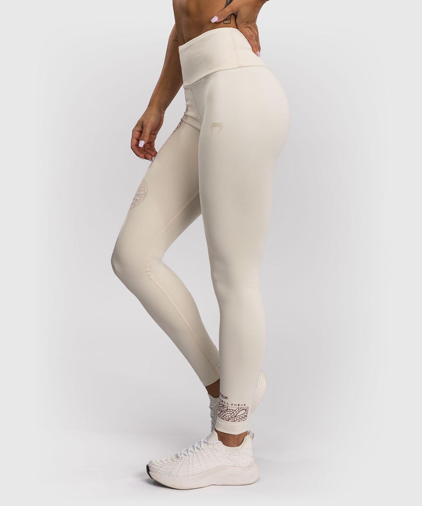 Venum Serpenti Leggings Donna – Avorio/Bordeaux