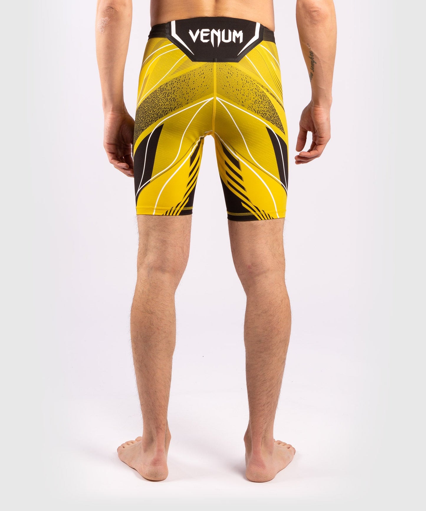 Men's UFC Venum Authentic Fight Night Compression Short - Long Cut - Yellow