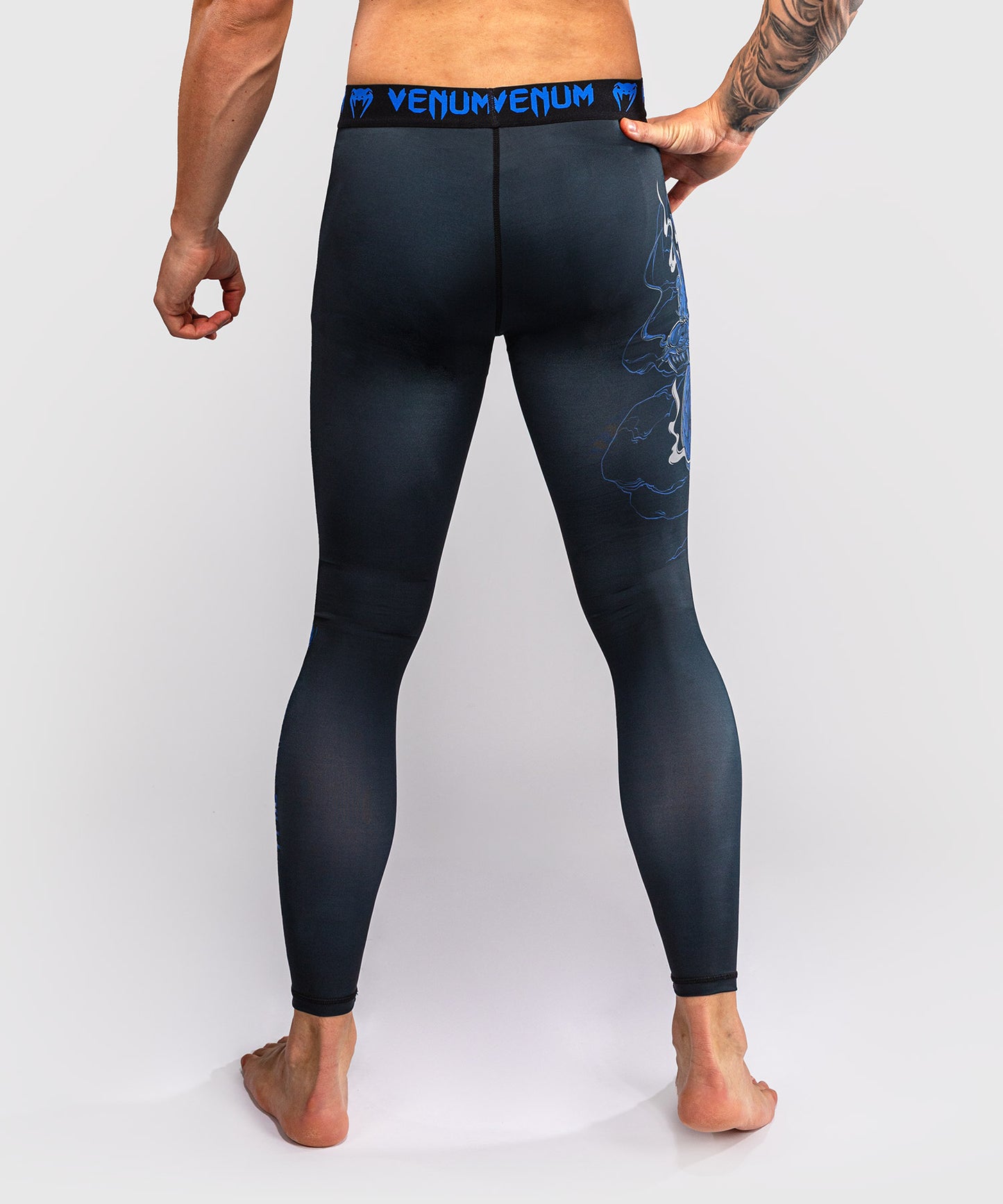 Venum Thunder Dragon Pantaloni a Compressione – Nero/Blu Reale
