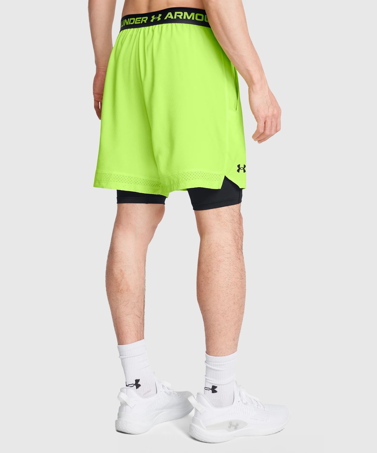 Under Armour 2-En-1 Ua Vanish Woven Pantaloncini – Giallo Fluo