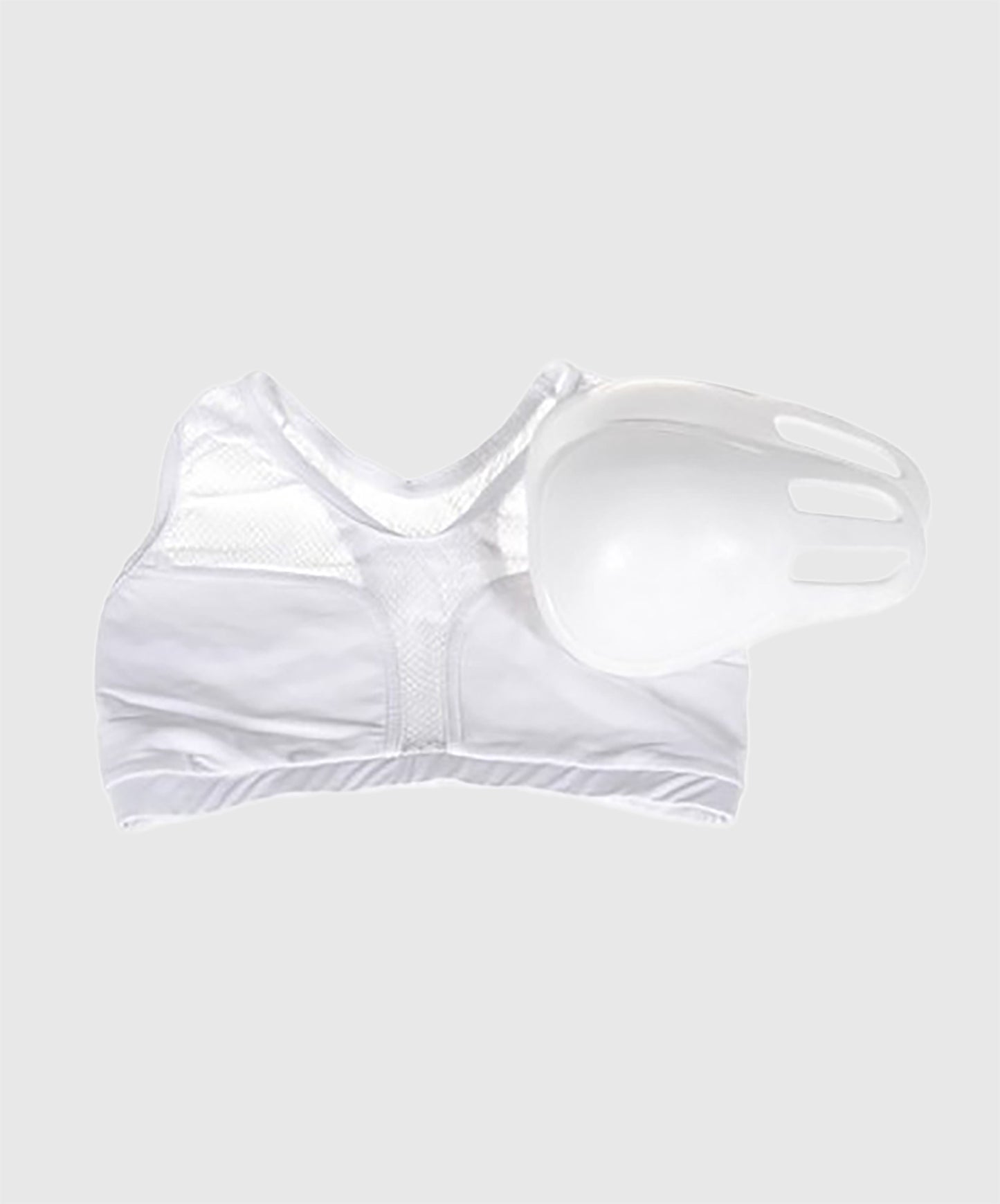 Metal Boxe Damen-Brustschutz - Weiß