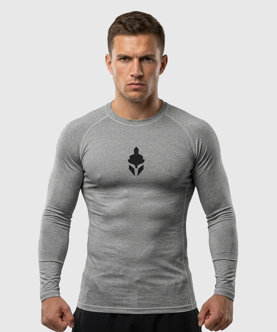 Tyce Skin Camiseta de Compresión de Manga Larga - Gris