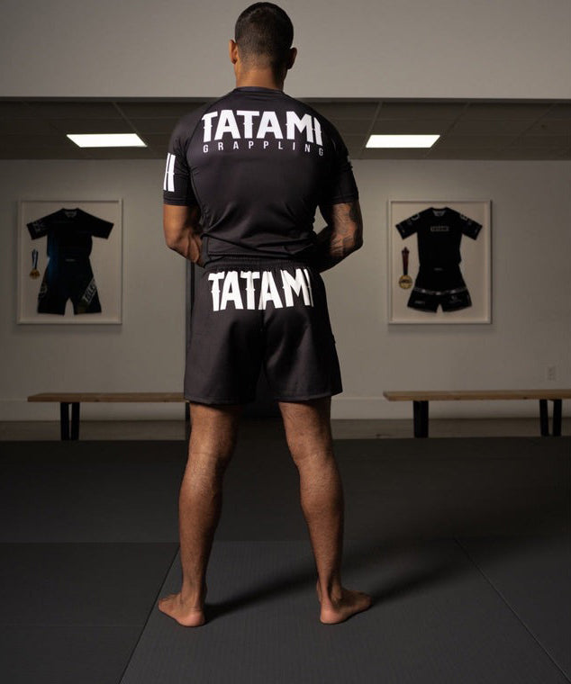 Tatami Fightwear Raven Pantaloncini da Grappling Corti – Nero
