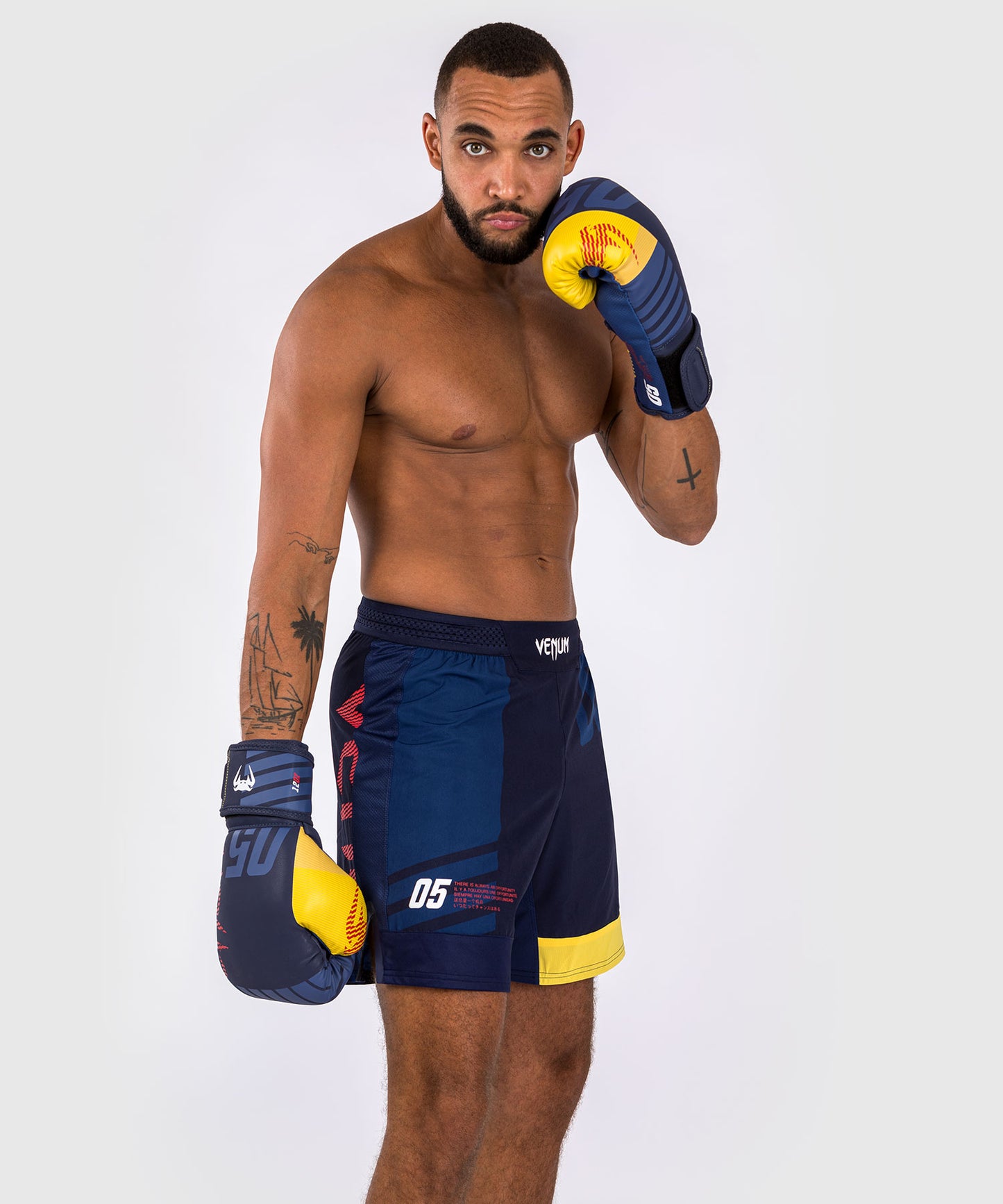 Short de Combat Venum Sport 05 - Bleu/Jaune