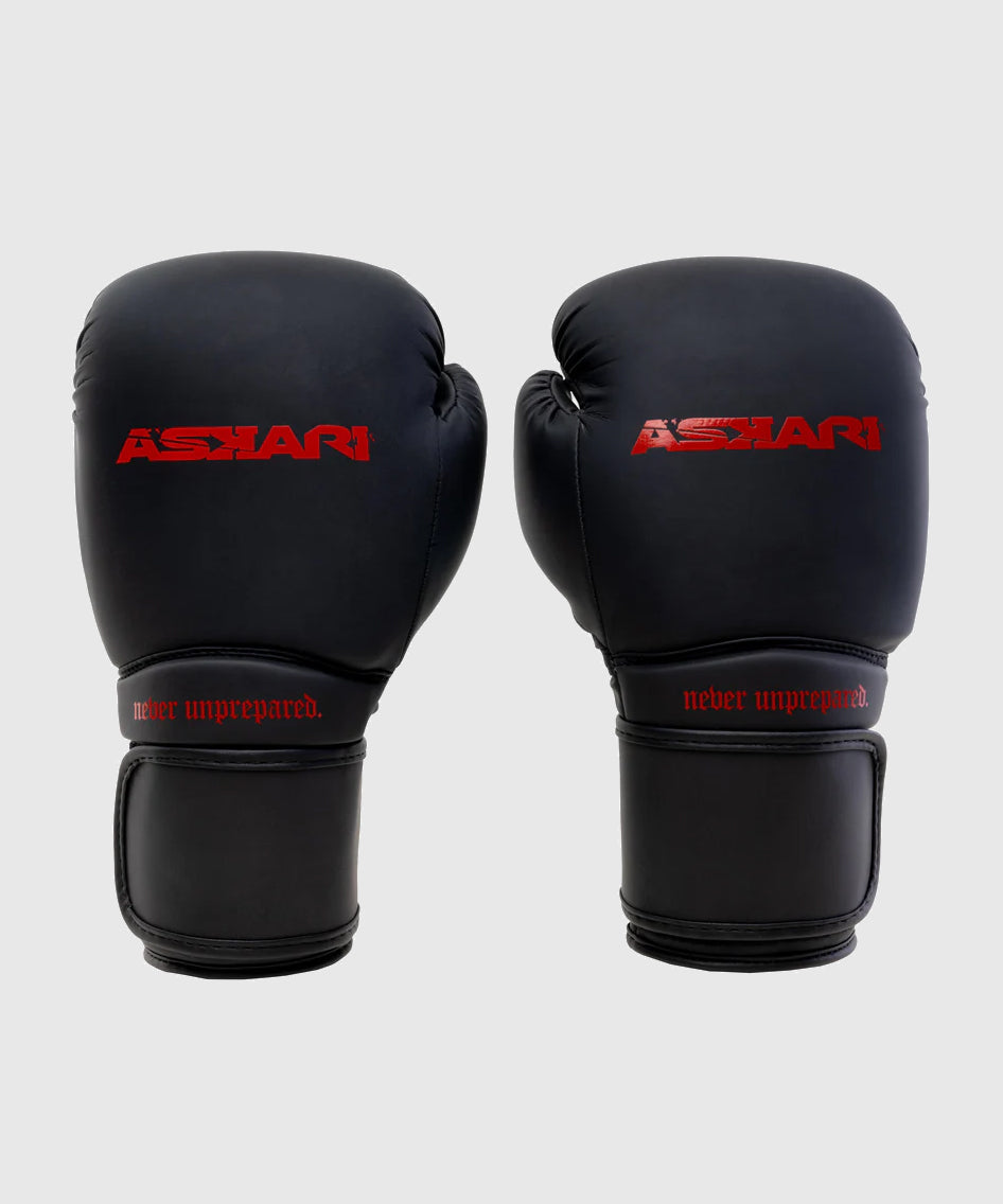 Gants de Boxe Askari Nova - Noir/Rouge