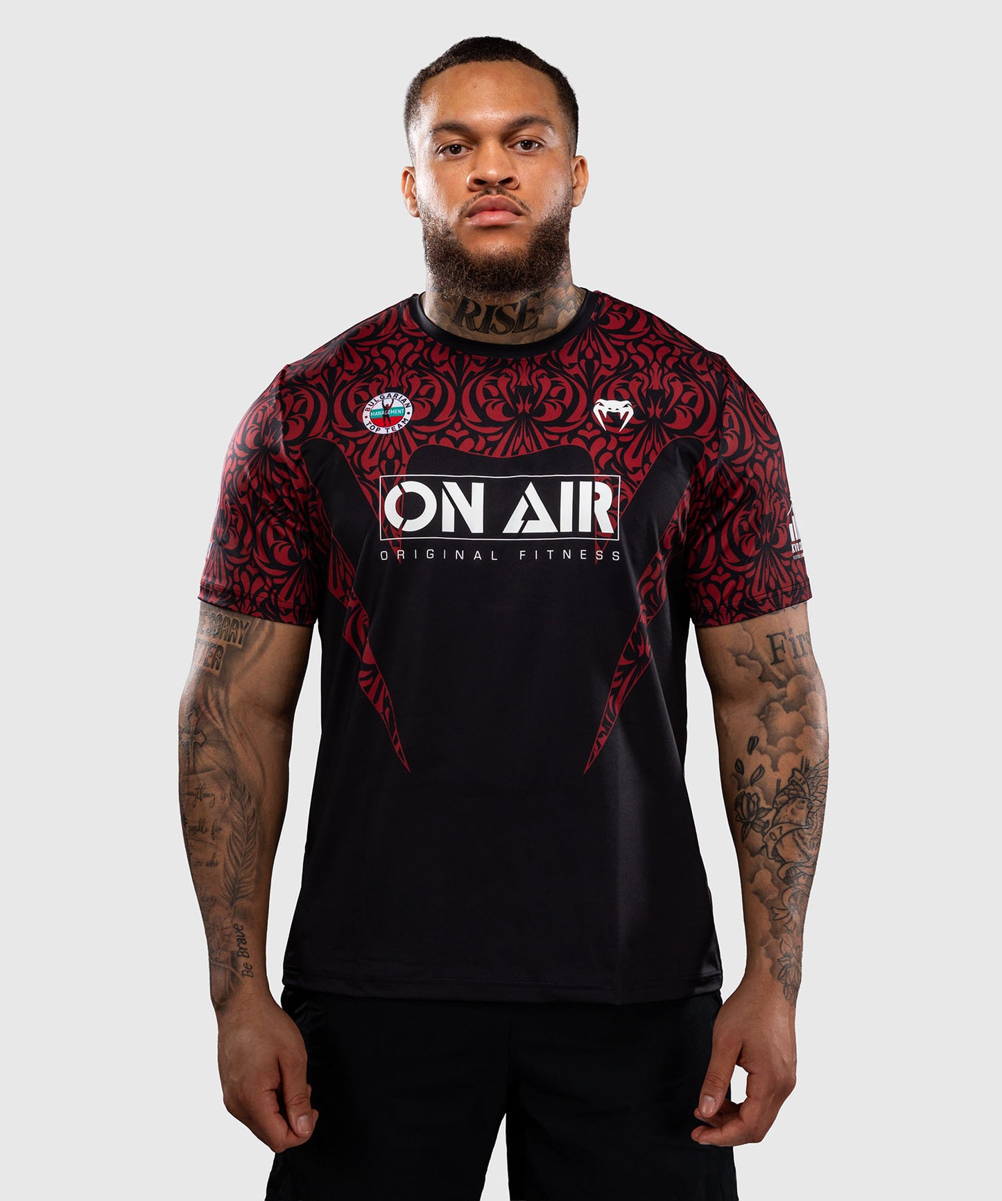 T-shirt Dry Tech Venum Bulgarian Top Team (BTT) – Noir/Rouge