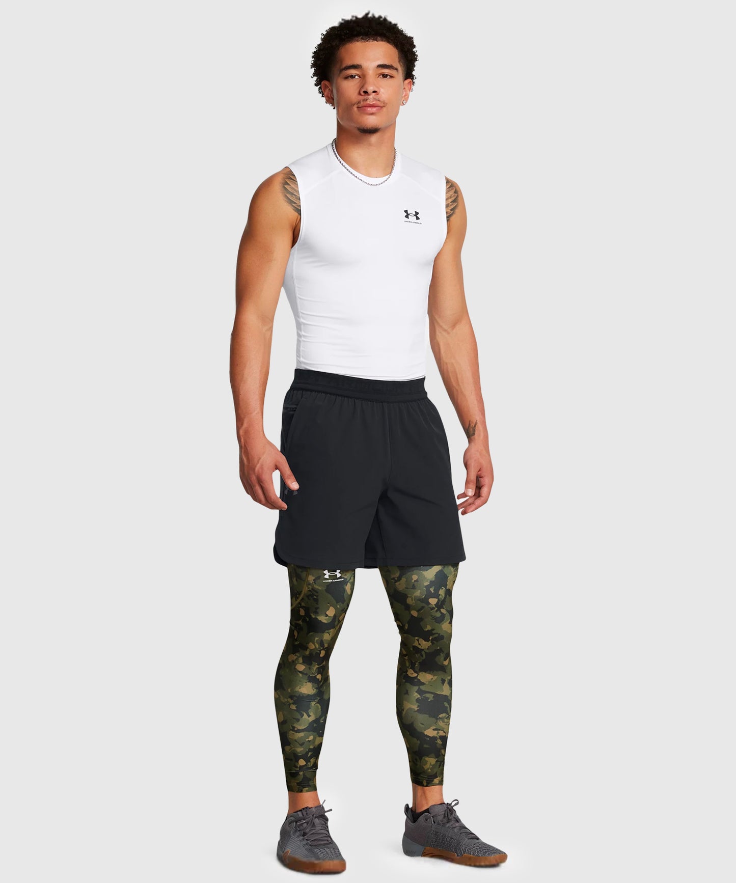 Pantalon De Compression Under Armour Heatgear - Kaki/Camo