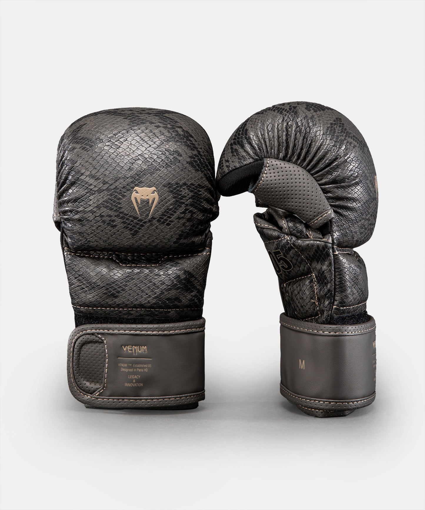 Gants de sparring MMA Midnight Fury Venum - Noir/Gris/Argent