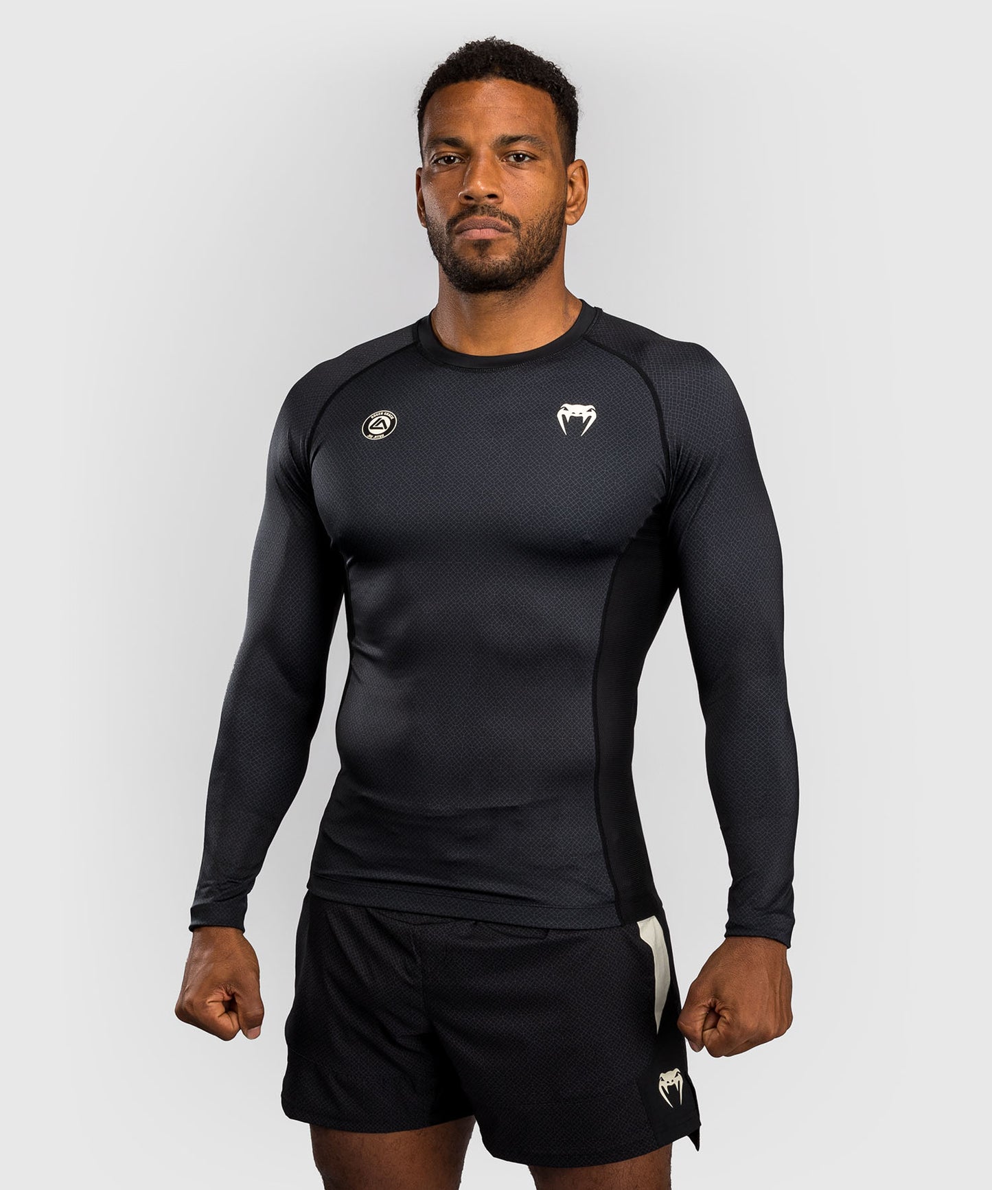 Rashguard à Manches Longues Venum x Roger Gracie Academy - Noir