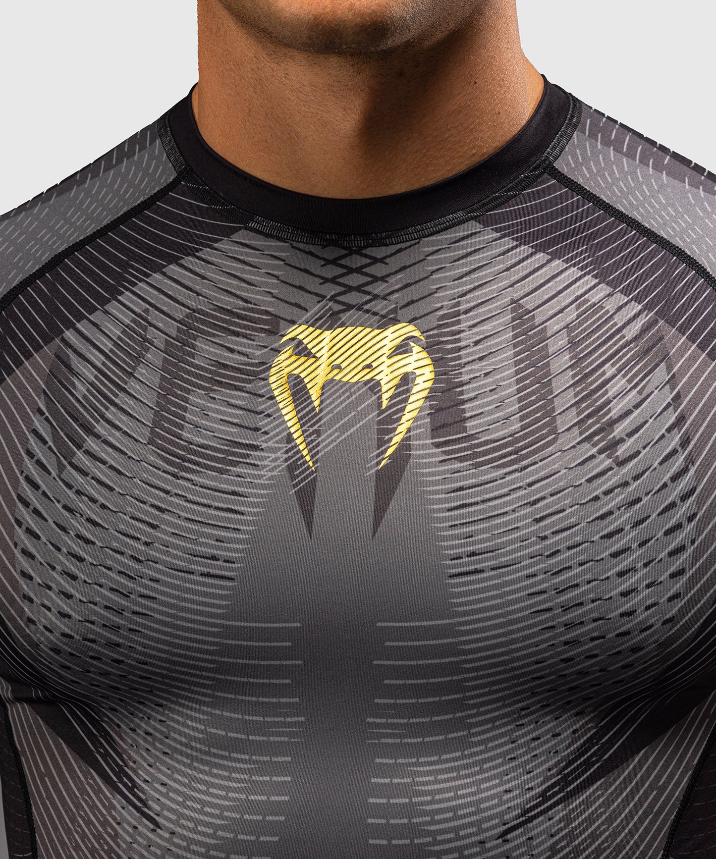 Venum Galactic 3.0 Rashguard Manga Corta - Negro/Oro