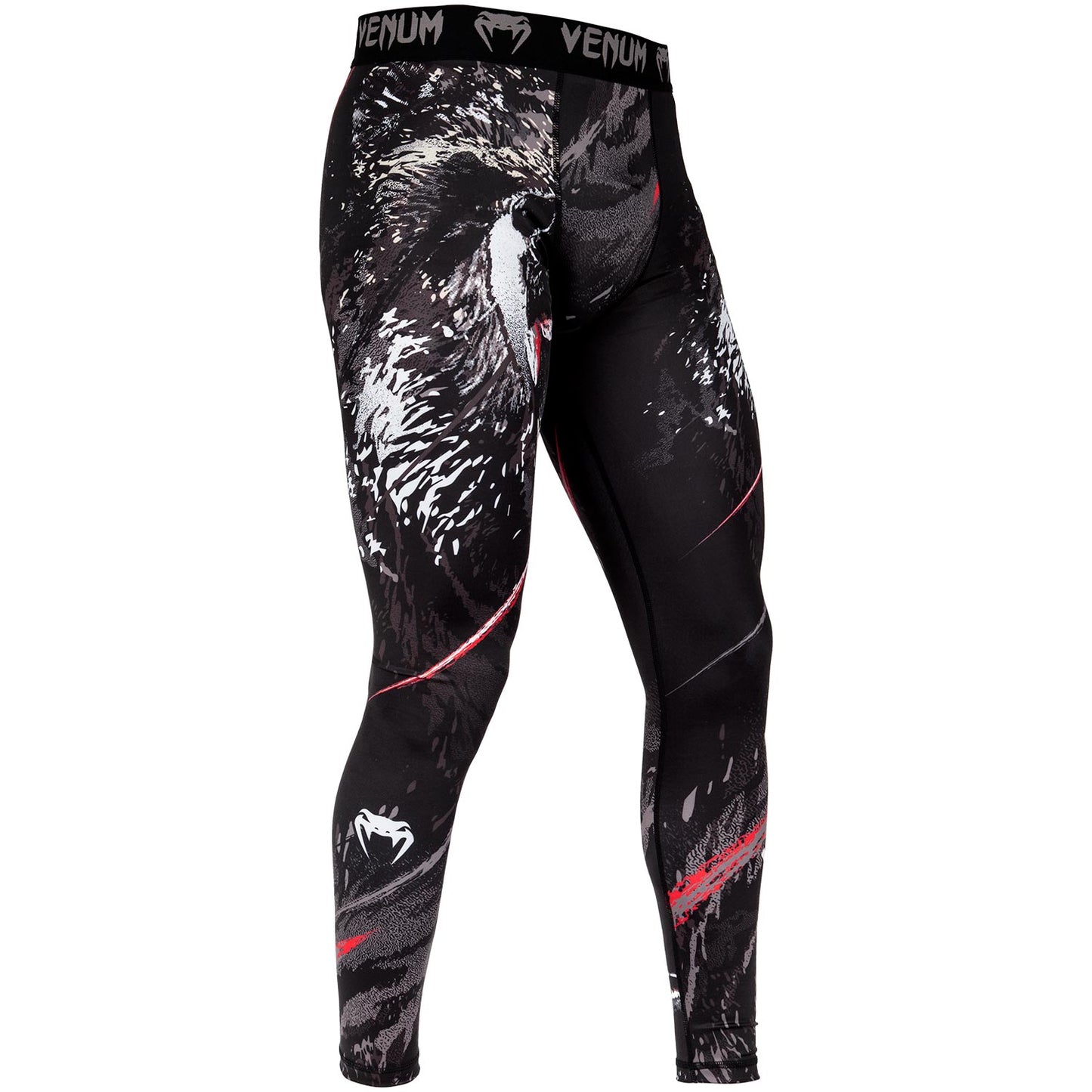 Pantalon de Compression Venum Grizzli - Noir/Blanc