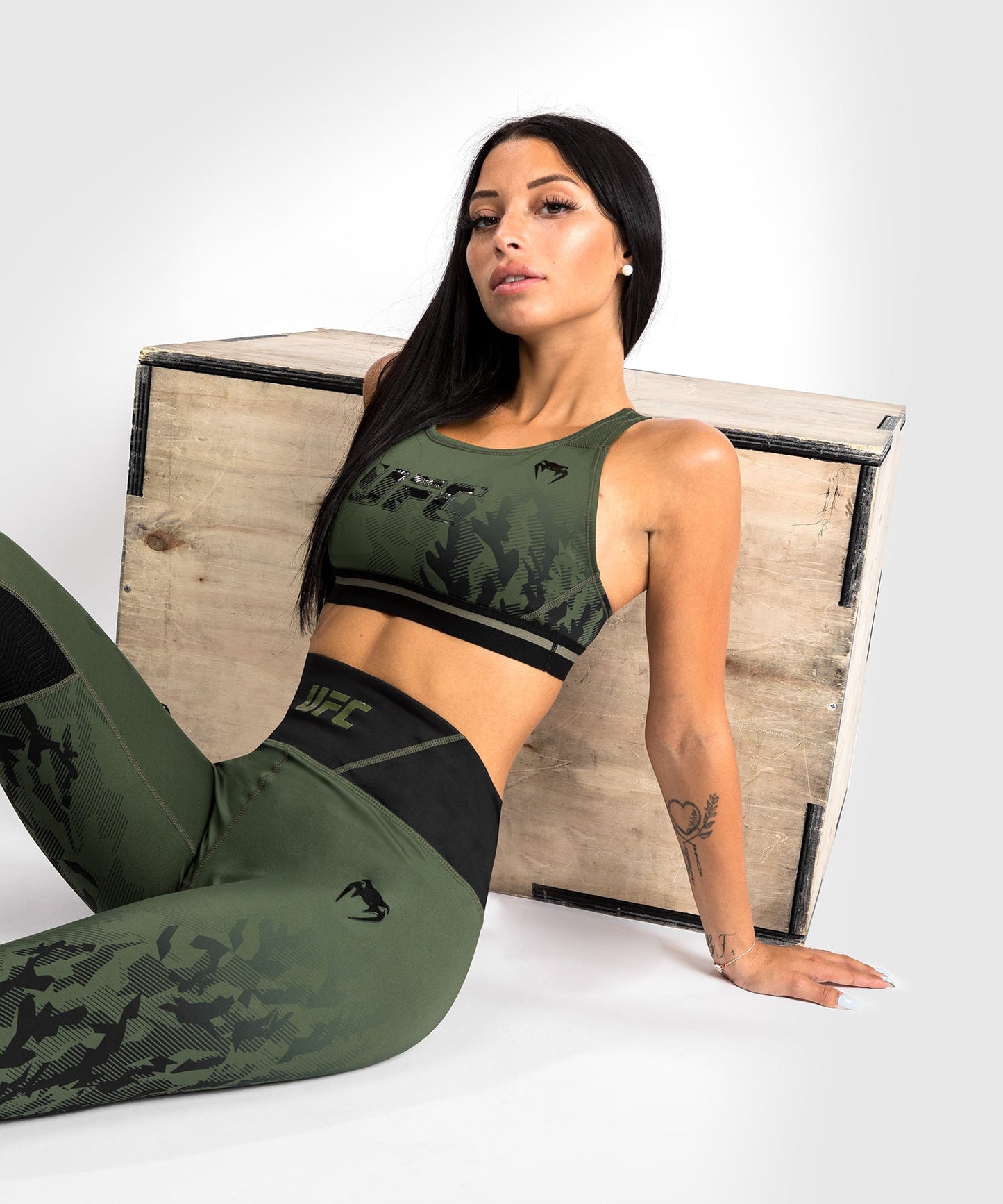 Venum Authentic Fight Week UFC Women's Leggings - Khaki