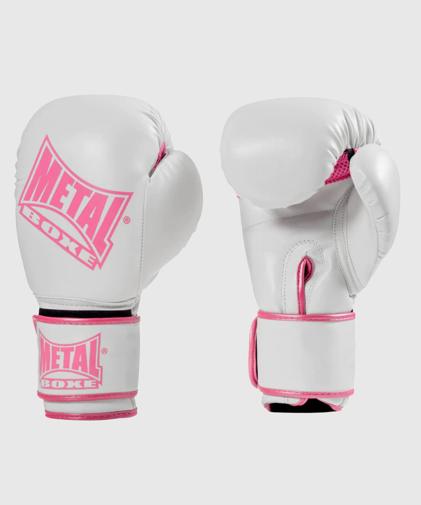 Metal Boxe Allenamento Metal Guantoni da Boxe - Bianco/Rosa