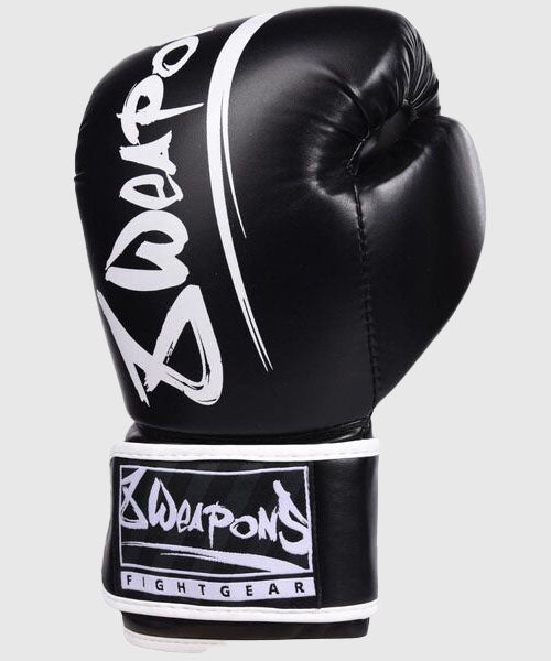 8 Weapons Unlimited Guantes de Boxeo - Negro/Blanco