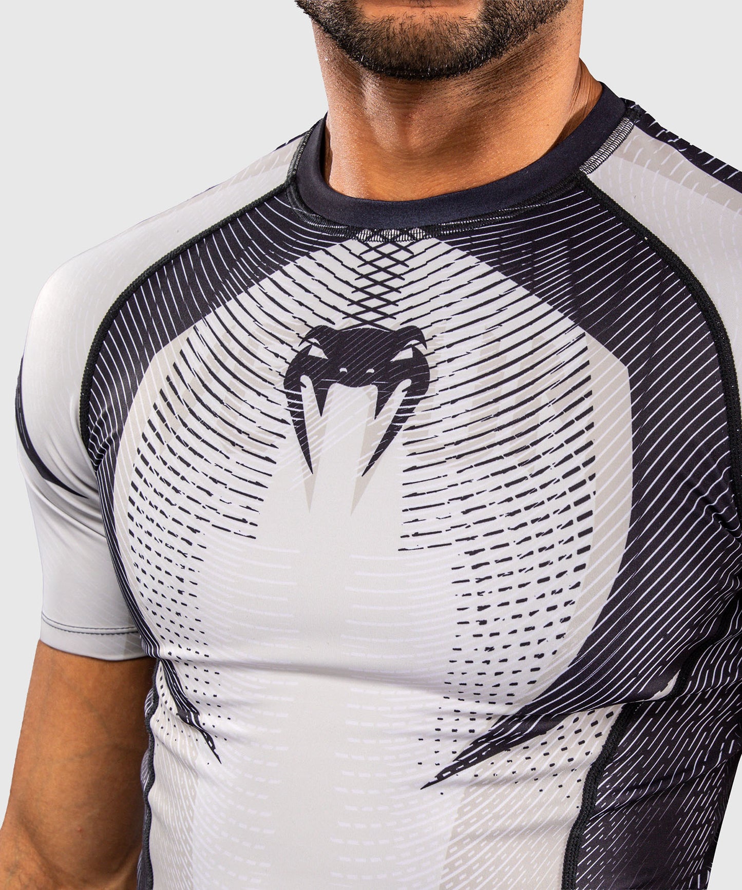 Venum Galactic 3.0 Rashguard Manga Corta - Blanco Hueso/Negro