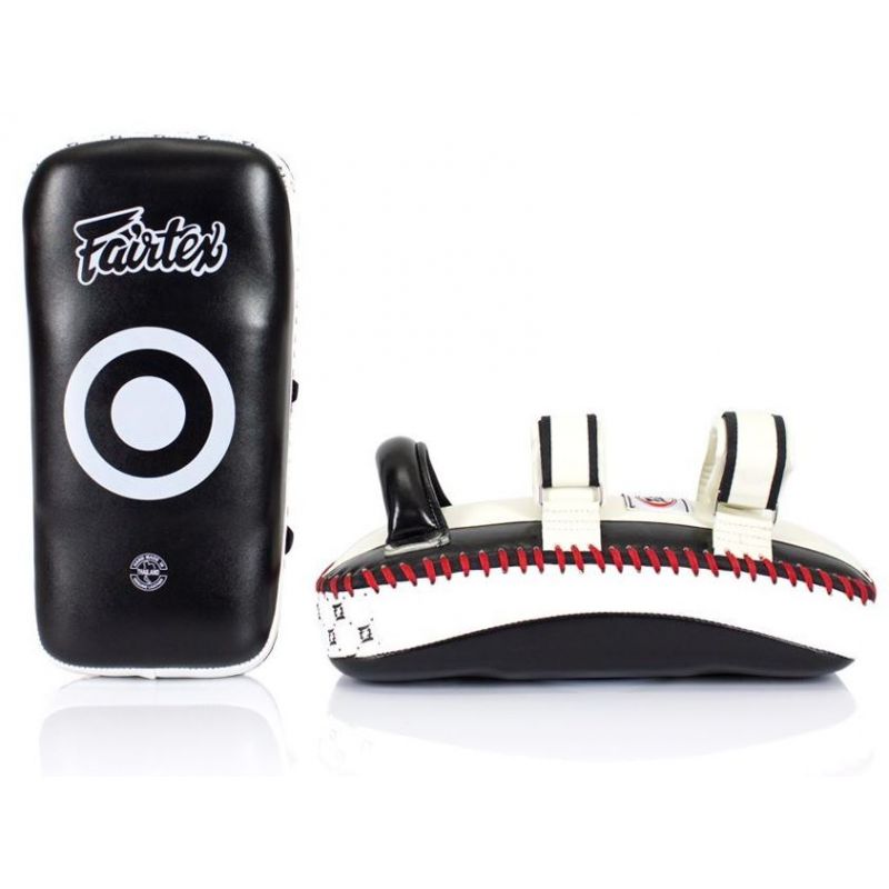 Fairtex Leder Paos - Weiß/Schwarz - Stückweise