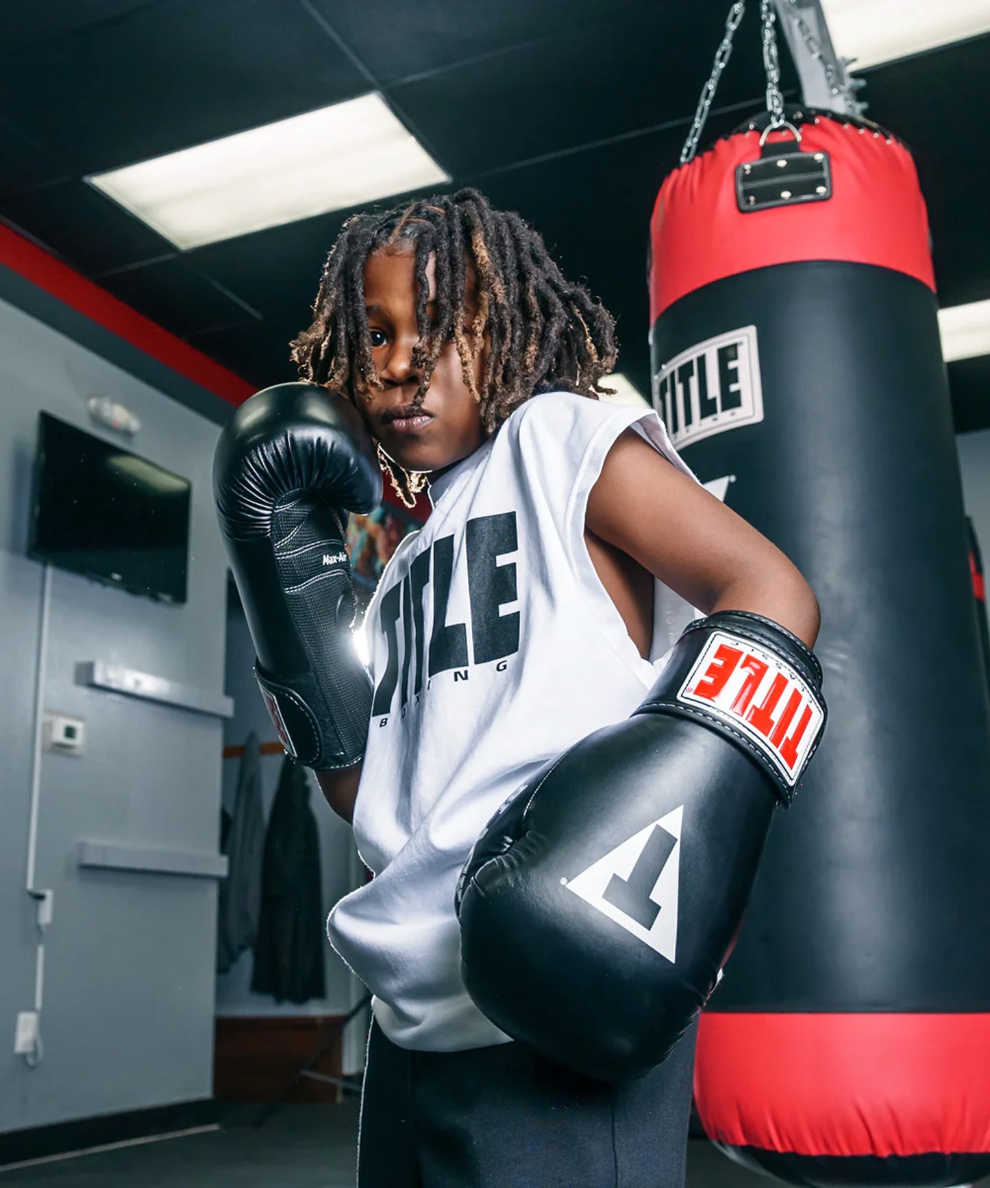 Title Boxing Black-Max Guantes de Boxeo - Negro