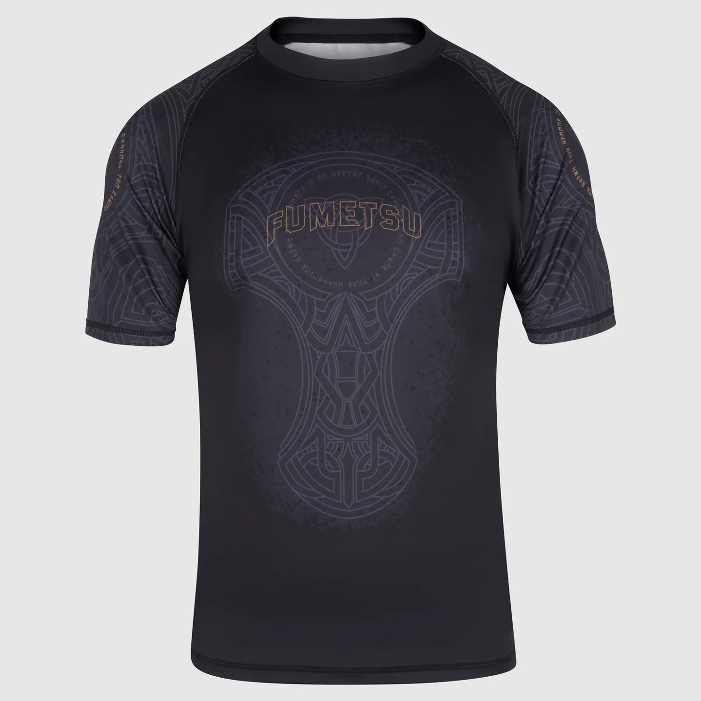 Fumetsu Mjolnir Rashguard de Manga Corta - Negro/Bronce