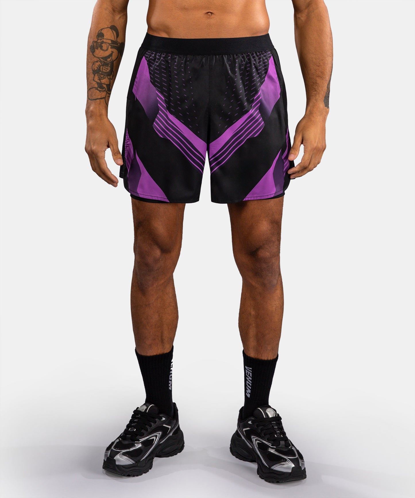 Venum No-Gi 6.0 Pantalón Corto de Entrenamiento - Negro/Morado