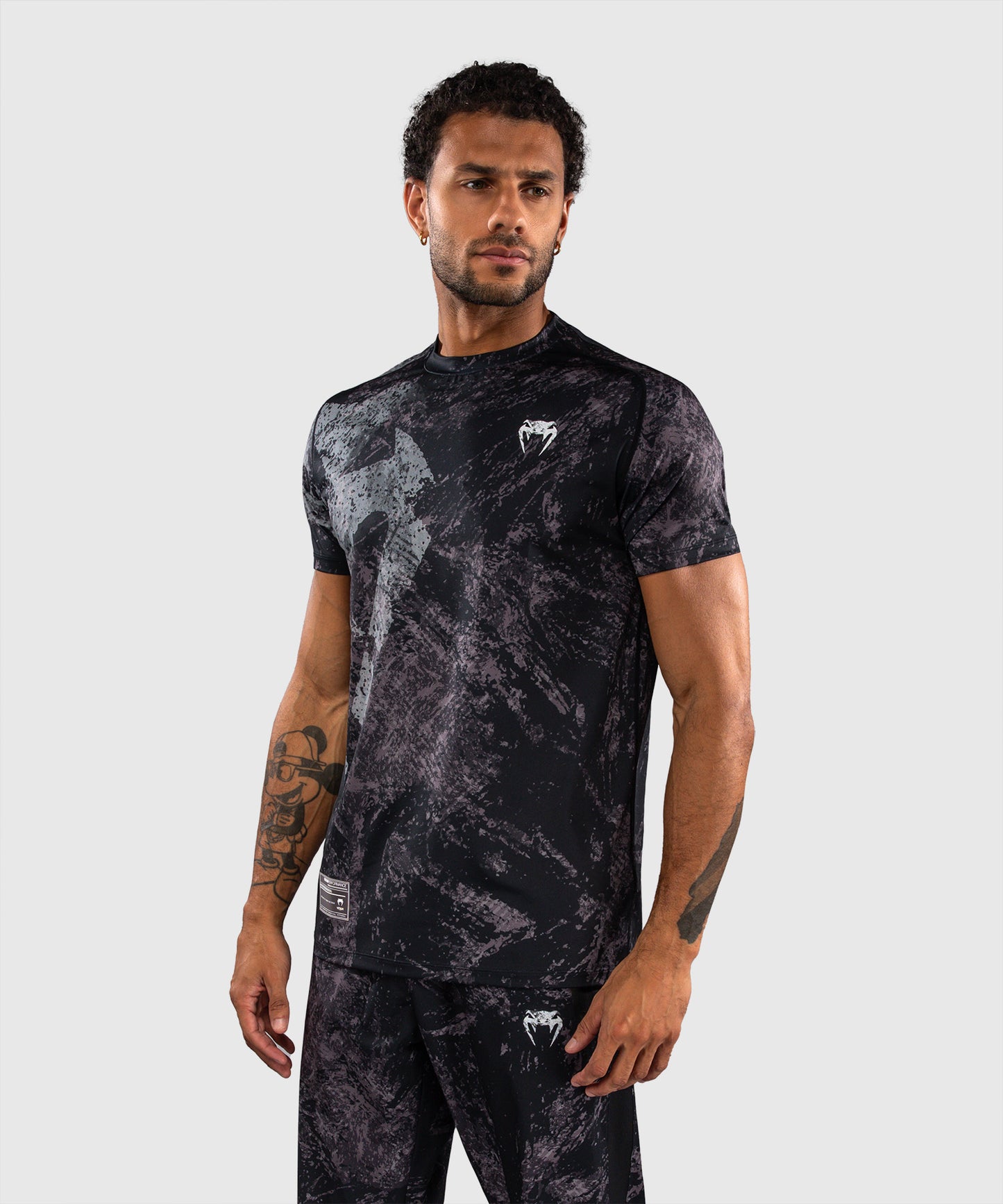 Venum Rage & Workout Dry Tech T-Shirt - Black/Grey