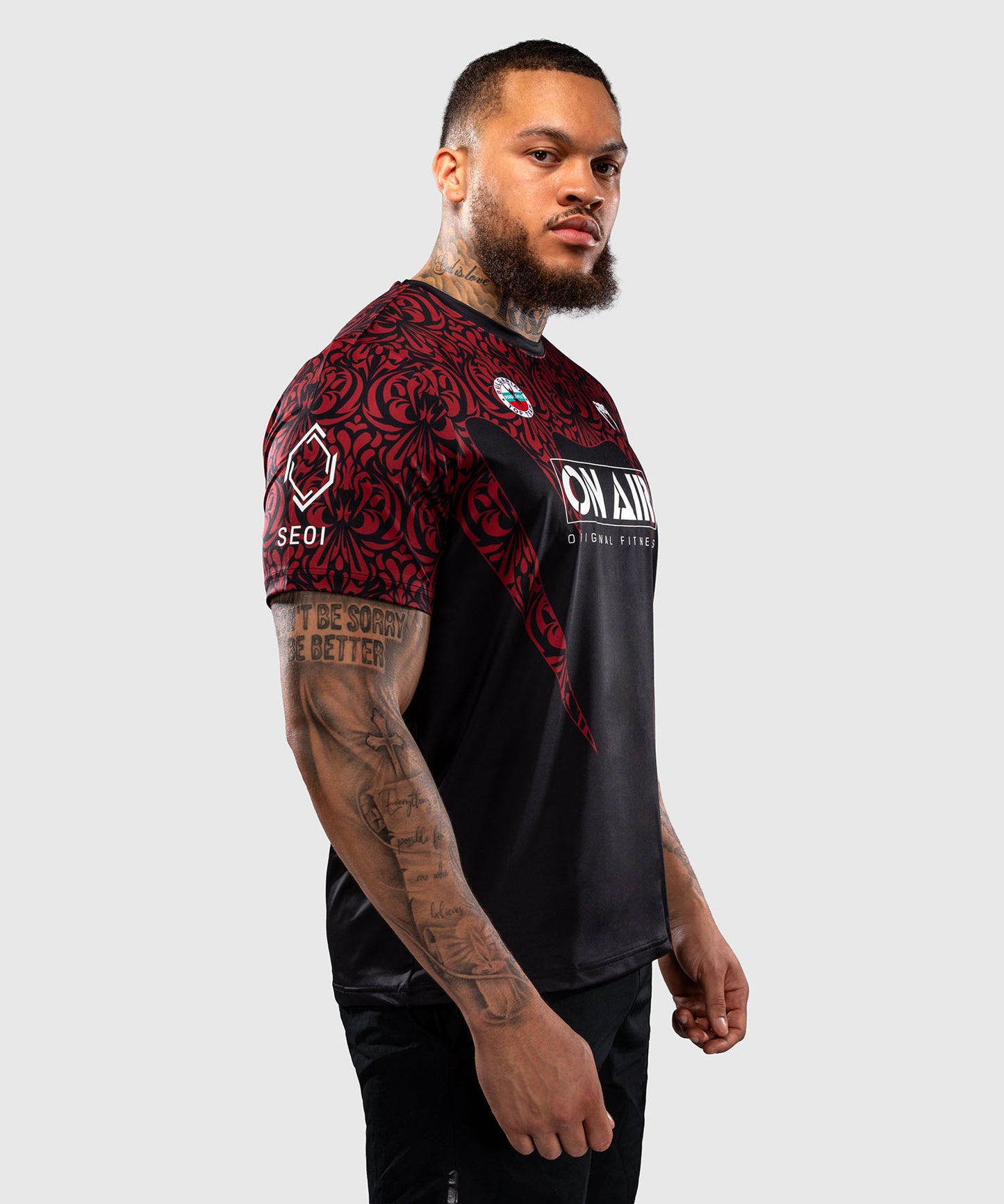 T-shirt Dry Tech Venum Bulgarian Top Team (BTT) – Noir/Rouge