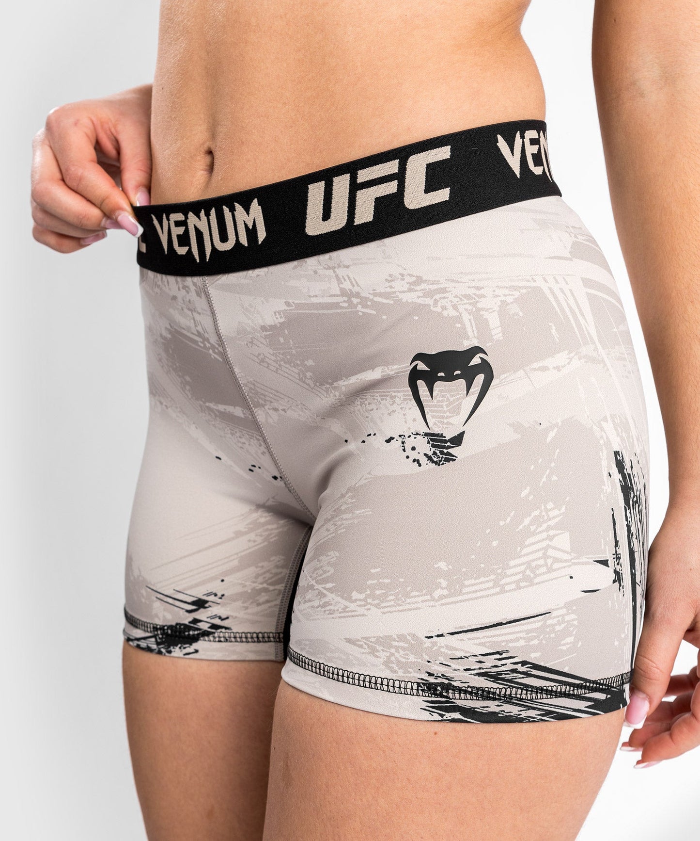 UFC Venum Authentic Fight Week 2.0 Compression Short - Women's - Sand/Black