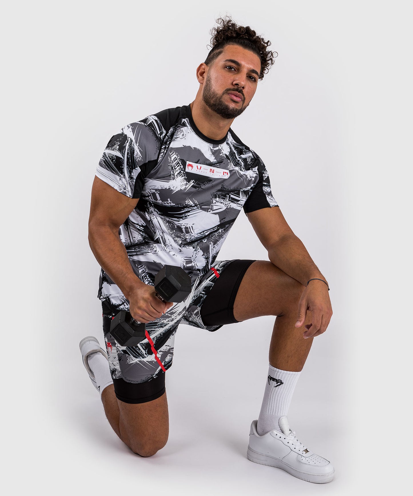 T-shirt Dry-Tech Venum Electron 3.0 - Gris/Rouge