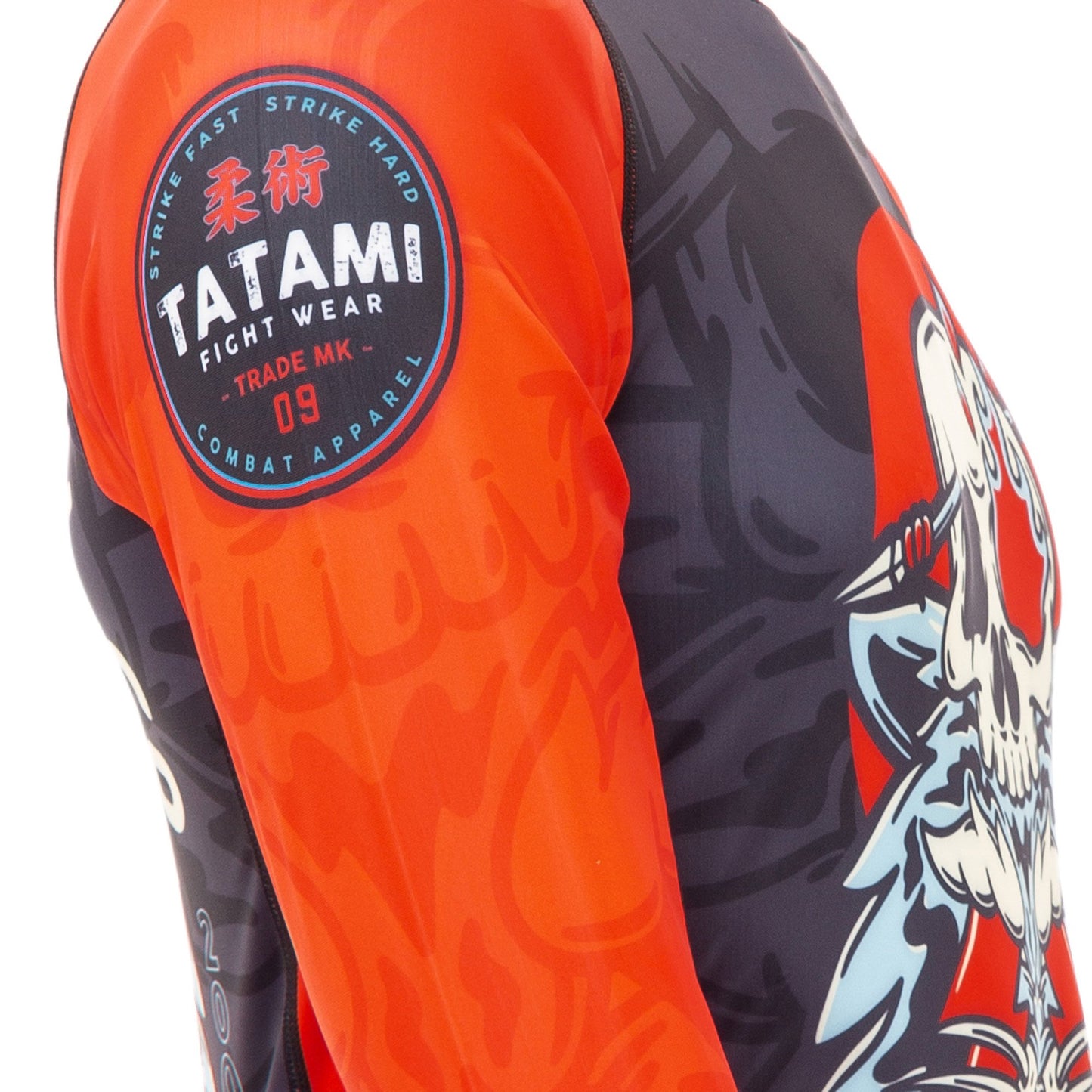 Tatami Fightwear Head Hunter Eco Tech Recyceltes Langarm Kompressions-T-Shirt - Schwarz/Rot