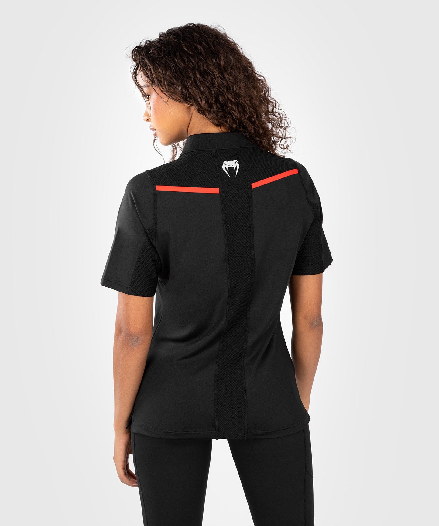 Women's UFC performance polo Venum Performance Institute 2.0 - black/red