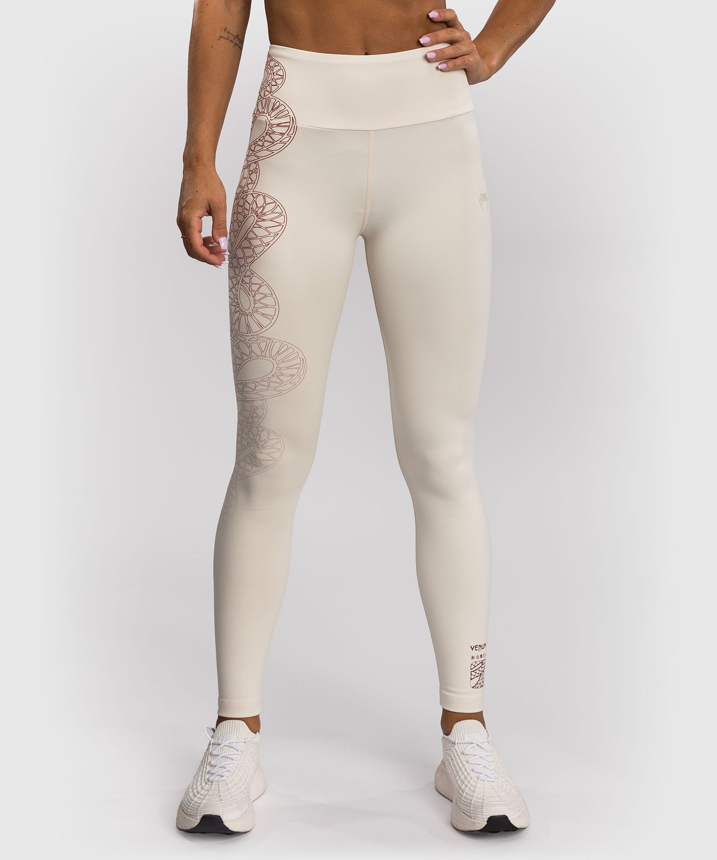 Venum Serpenti Leggings Donna – Avorio/Bordeaux