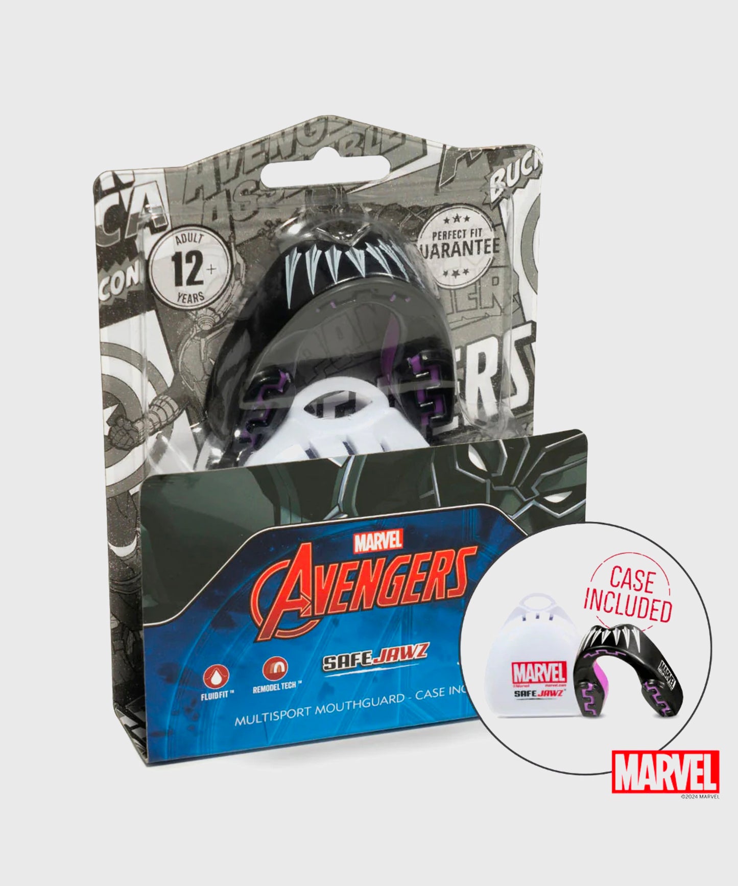 Safejawz Marvel - Black Panther Paradenti - Nero