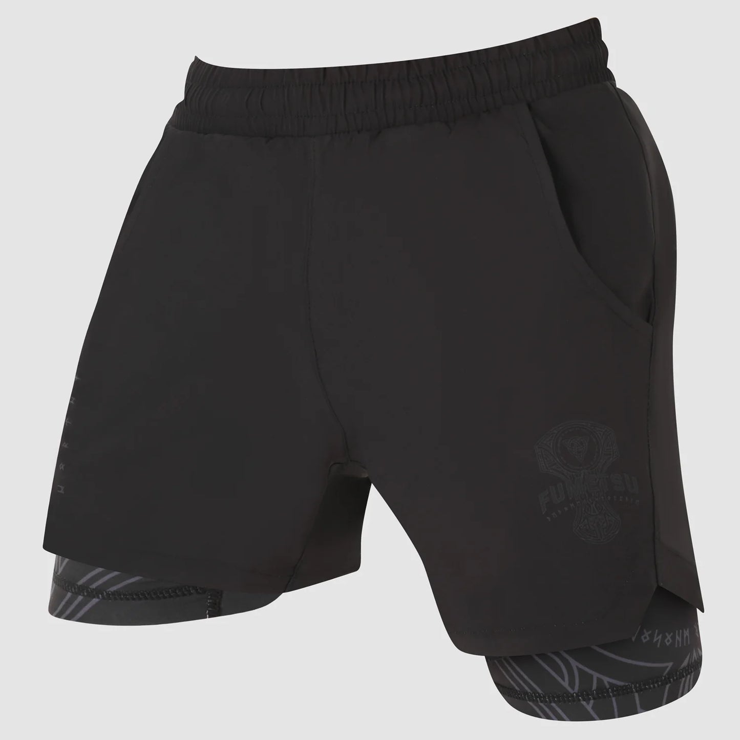 Fumetsu Mjolnir Dual Layer Training Fightshorts - Schwarz/Bronze