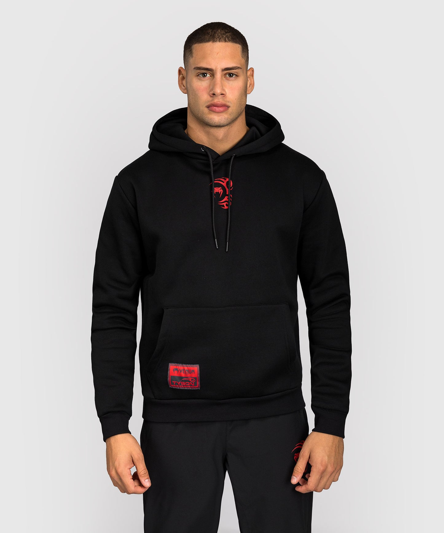 Sweat à capuche Venum x Mike Tyson Tiger - Noir Profond/Rouge Intense