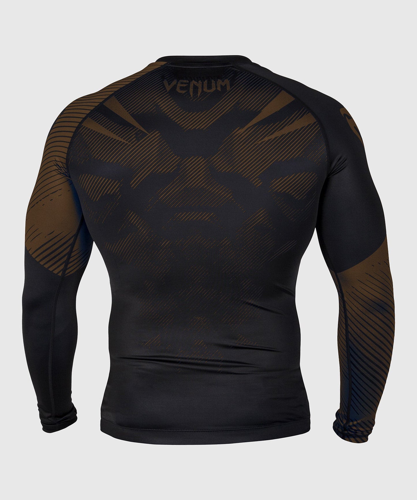 Venum NoGi 2.0 Rashguard - IBJJF genehmigte lange Ärmel - Schwarz/Braun