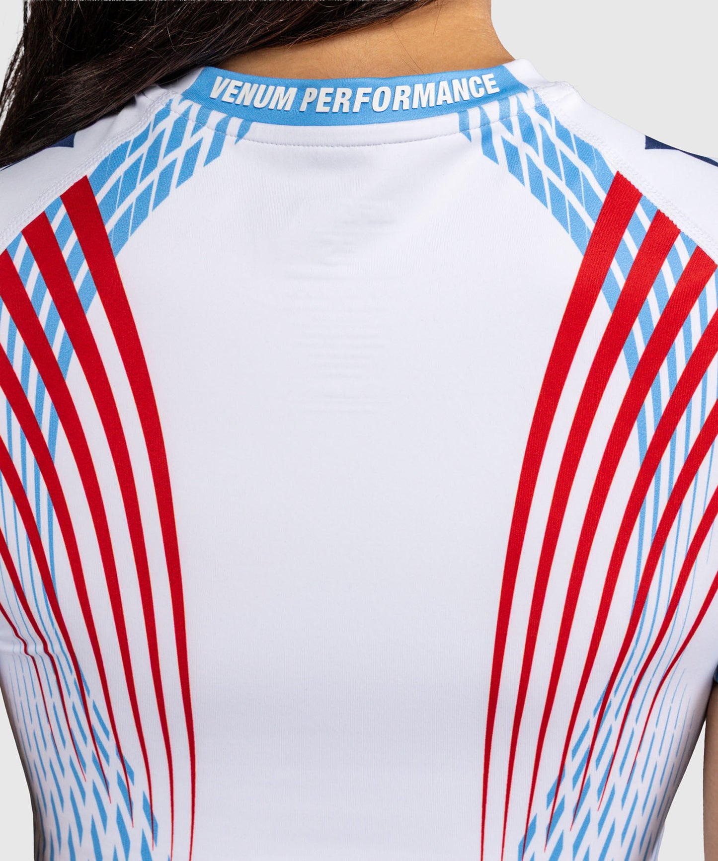 Official UFC Freedom 250 by Venum Authentic Fight Night Rashguard a maniche corte da donna - Bianco