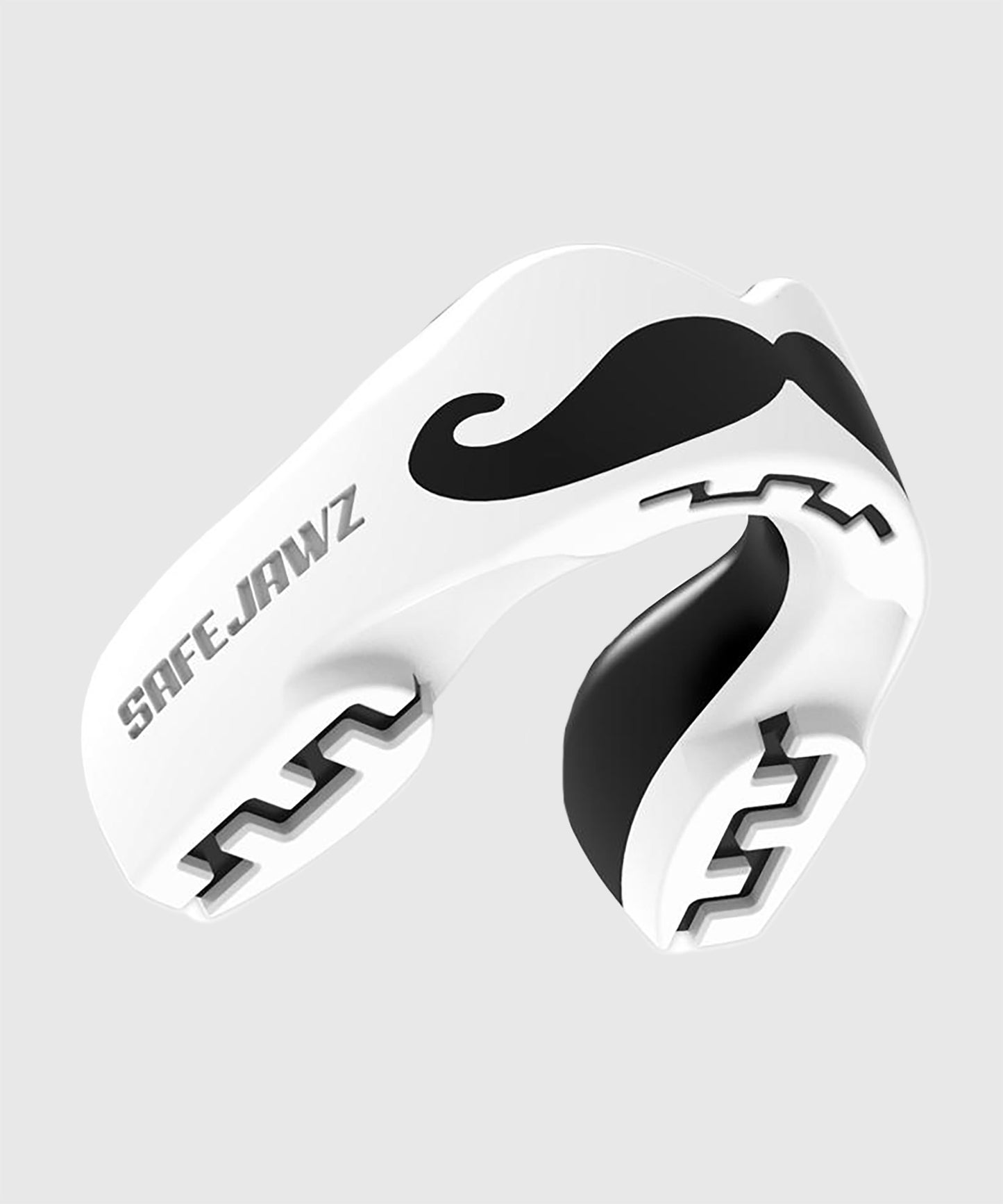 Safejawz Moustache Zahnschutz – Junior – Weiß/Schwarz