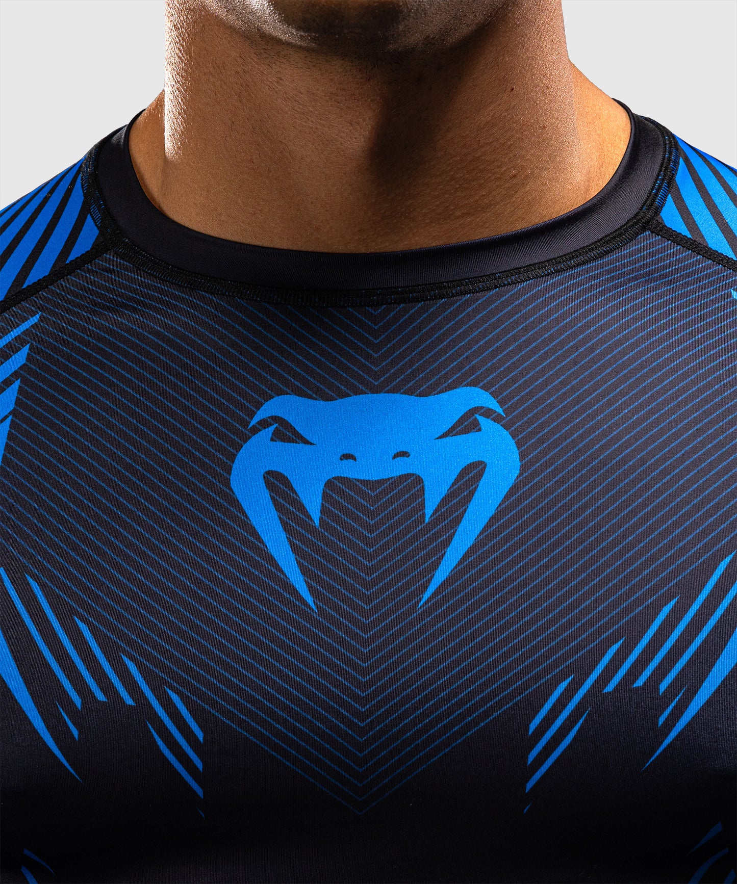 Venum No-Gi 6.0 Rashguard Manga Larga - Negro/Azul