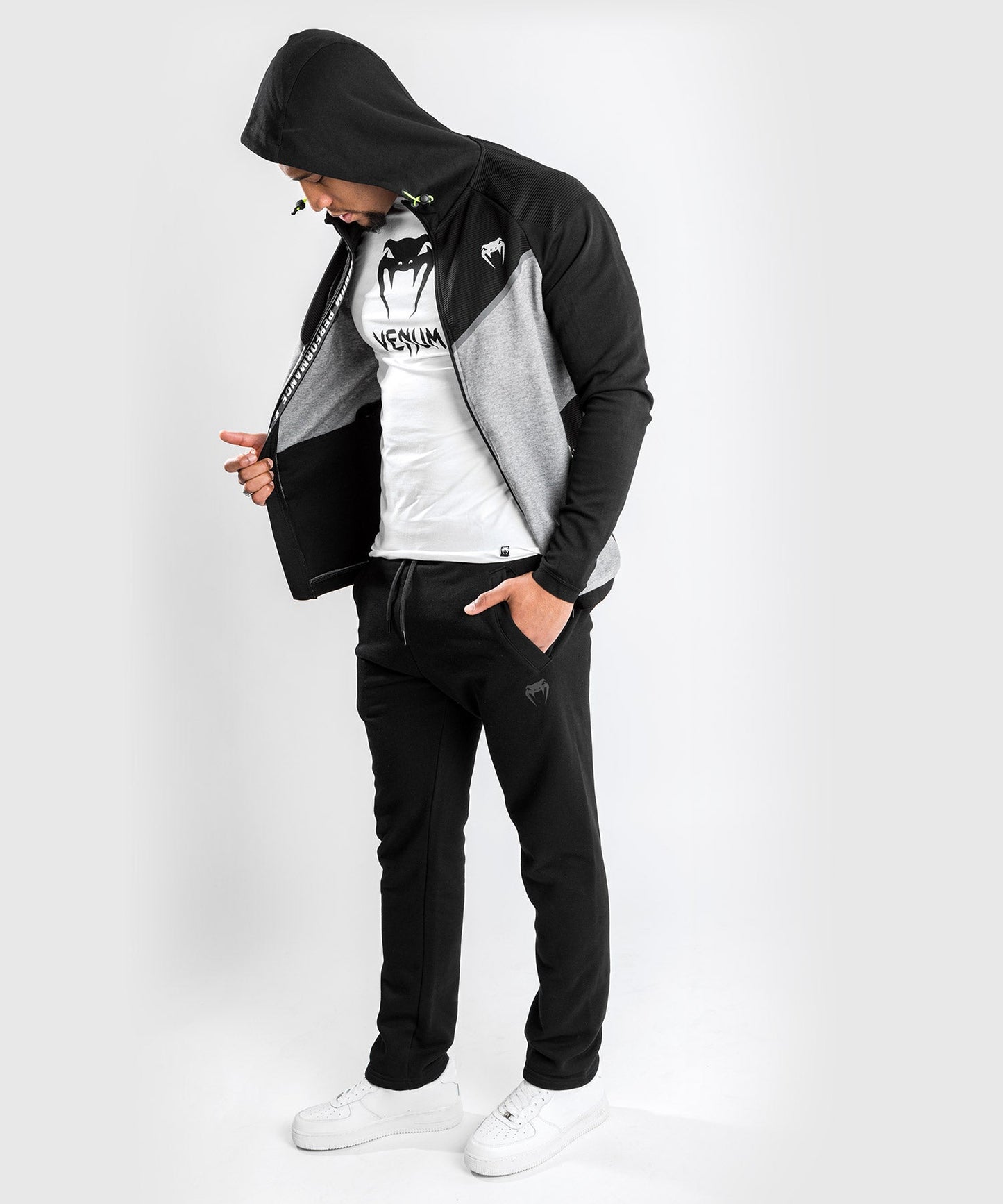 Sweatshirt à Capuche Venum Laser Evo 2.0 - Noir/Gris