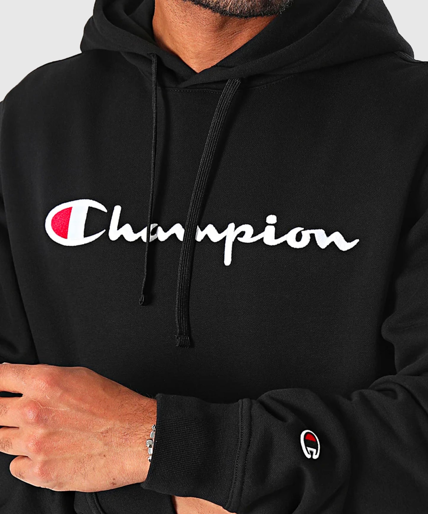 Sweat À Capuche Pour Hommes Champion - Noir