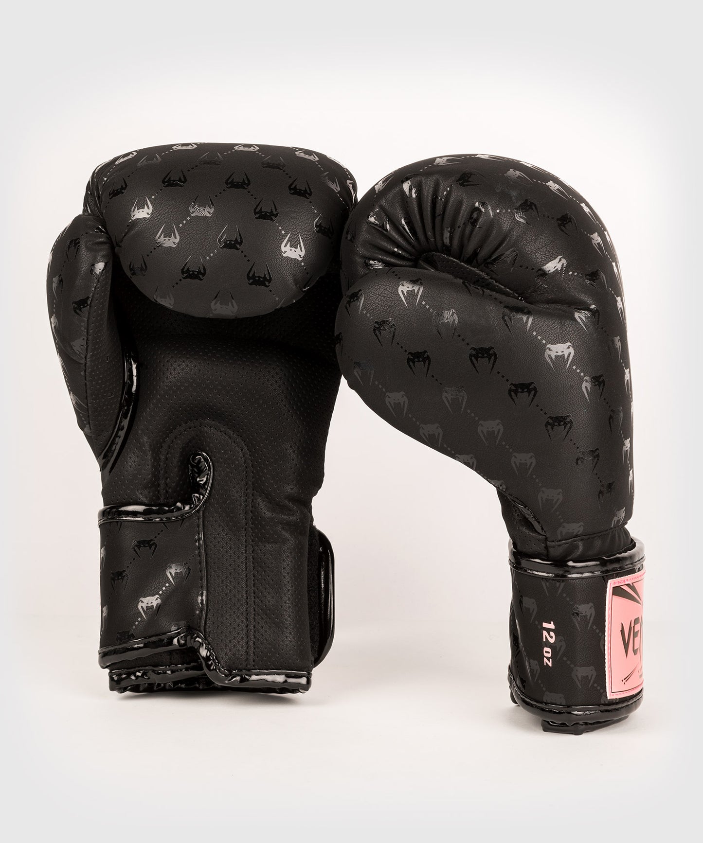 Guantes de Boxeo Venum Impact Monogram – Negro/Oro Rosa 
