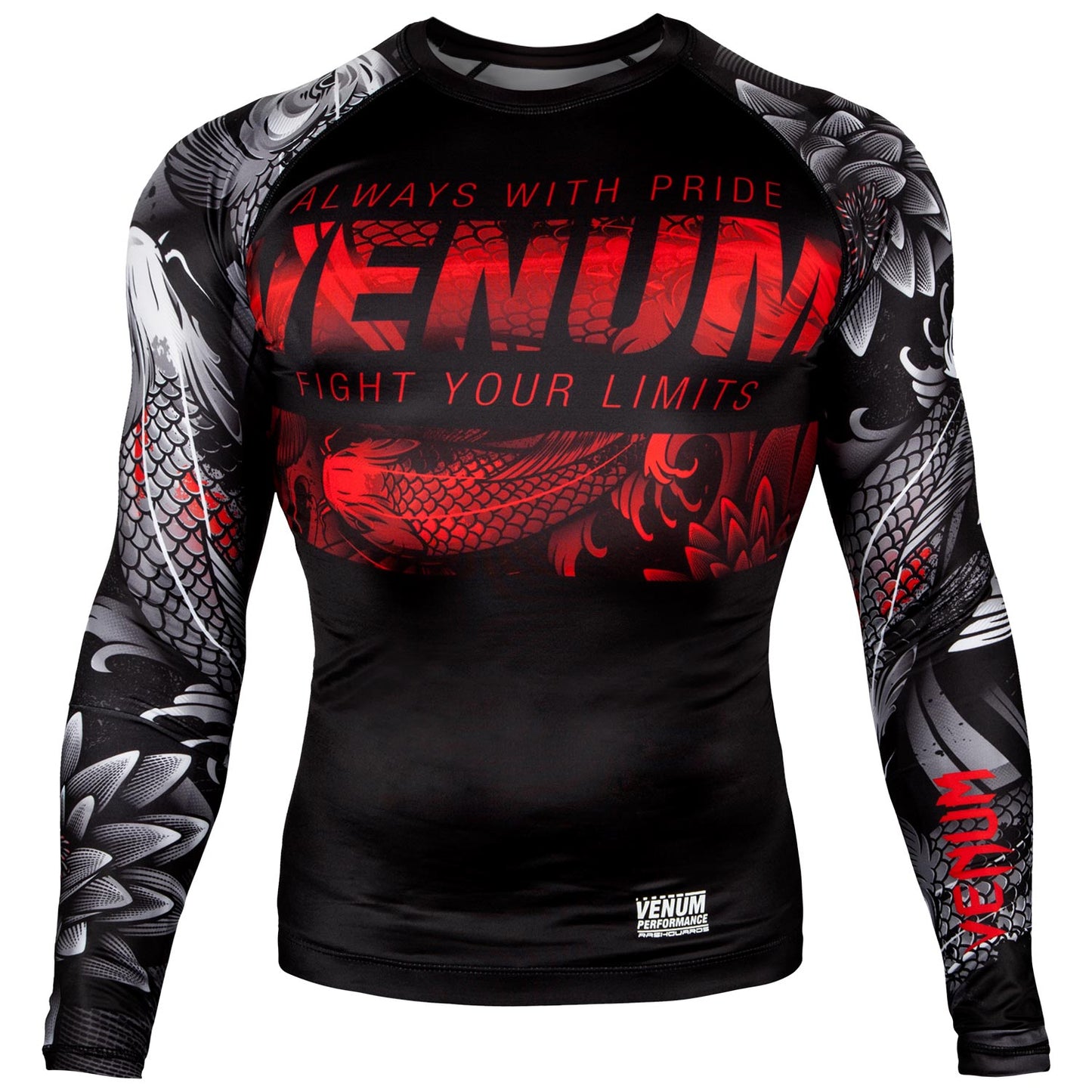Venum Koi 2.0 Rashguard - Langarm - Schwarz/Weiß