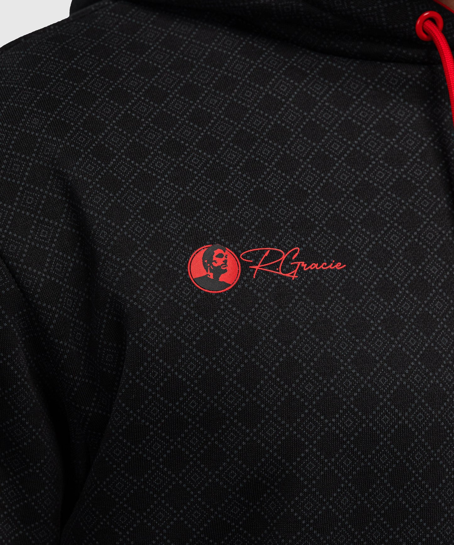 Venum x Roger Gracie Signature Kapuzenpullover - Schwarz/Rot