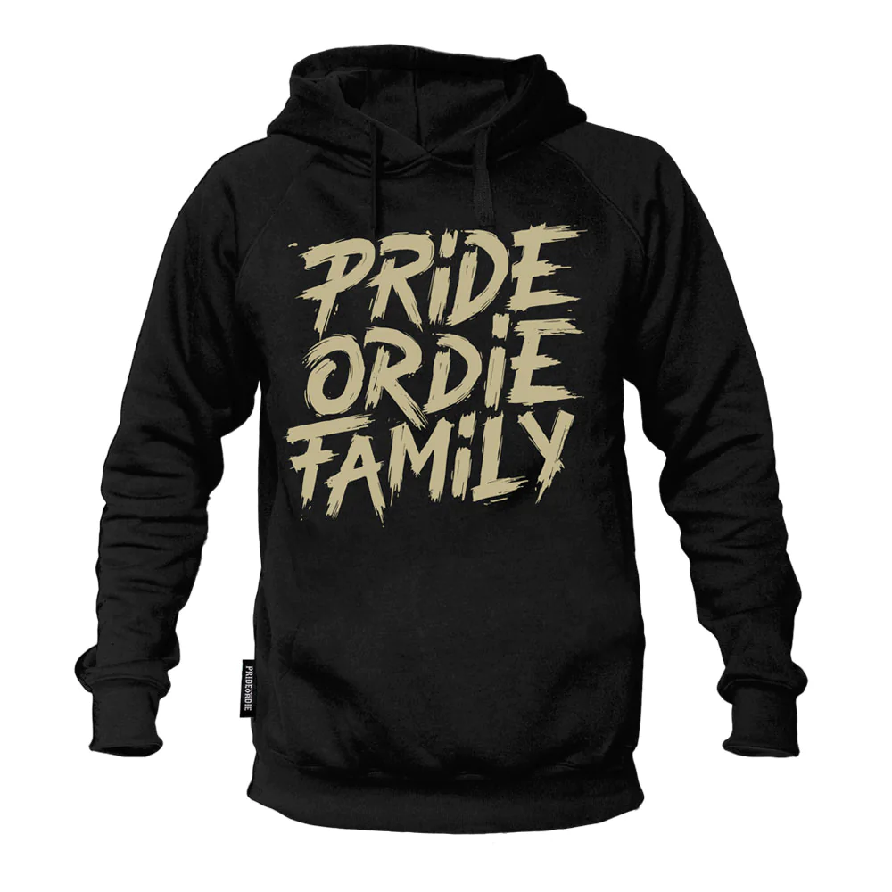 Pride Or Die Family V.2 Sudadera con Capucha - Negro