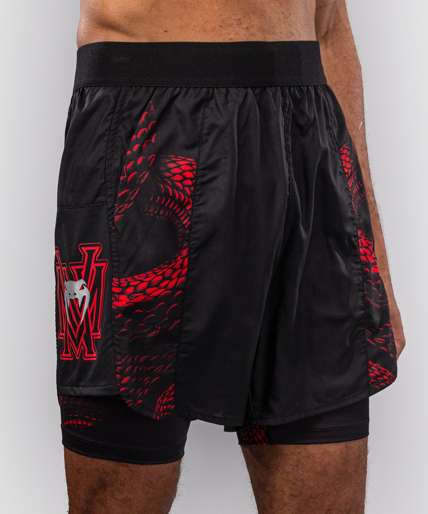 Short d’Entraînement Venum Matupa - Noir/Rouge/Argent