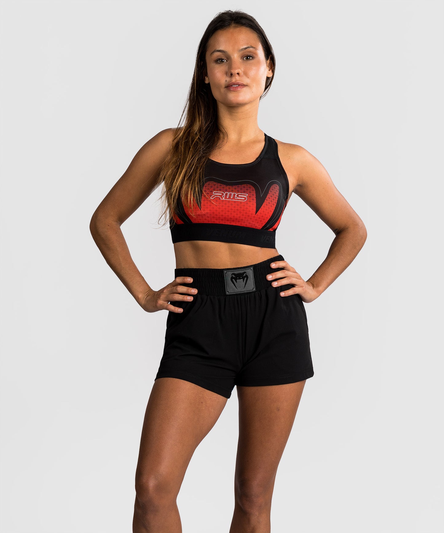 Venum x RWS 2.0 Damen Sport-BH – Schwarz/Rot