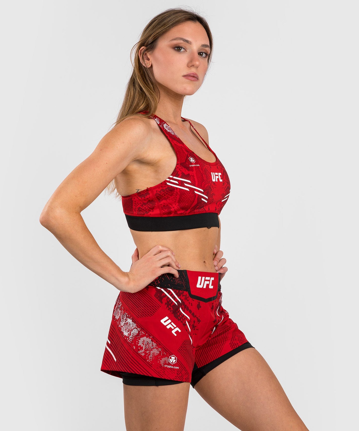 UFC Adrenaline by Venum Authentic Fight Night Women's Fight Shorts - Rot